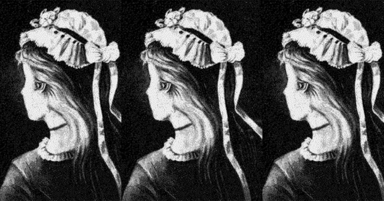 A rare few can see the double images in this postcard – can you?