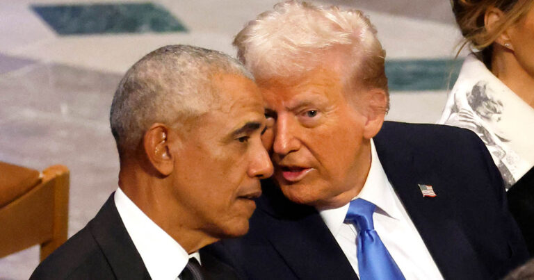 Obama responds after Trump accuses him over 2016 election