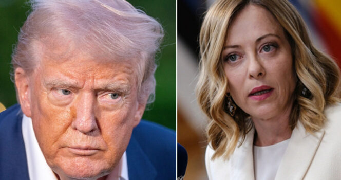 Prime Minister of Italy spotted ‘rolling her eyes’ at Trump in meeting